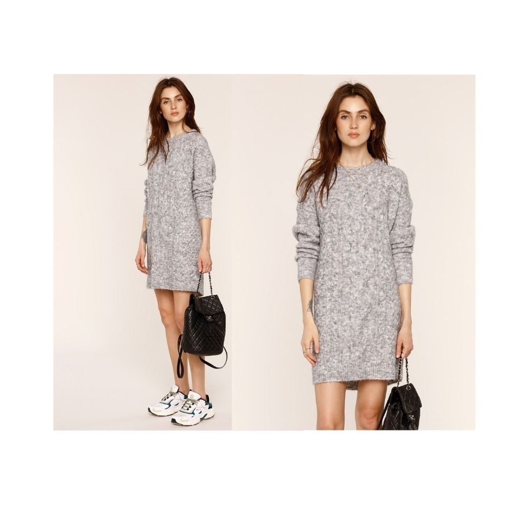 Heartloom Theia Heather Gray sweater dress XS